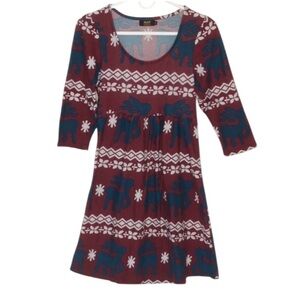 R&B Collection Dress 3/4 Sleeve Scoop Neck Women’s